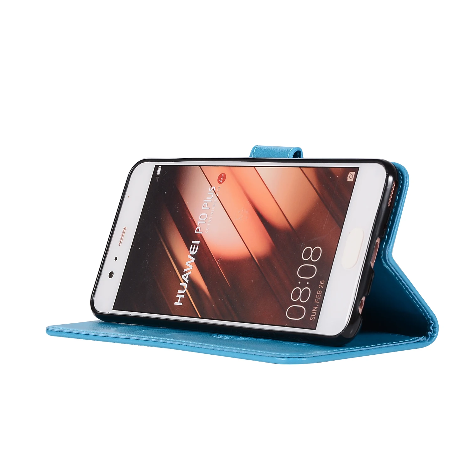 360 Magnetic Full Protection For Huawei P10 Lite Plus Stand Wallet Case Soft TPU PU Leather 3D Pattern Flip Cover + Lanyard | Мобильные