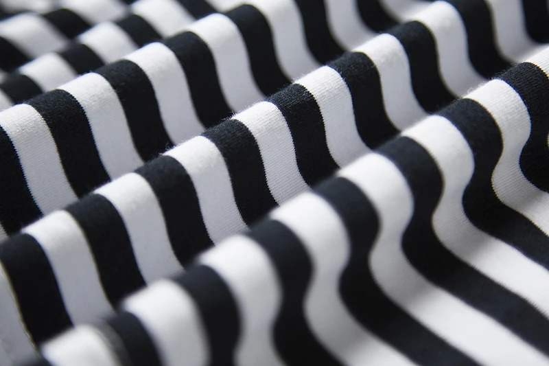 2018 Baby Girls Black&ampWhite Casual Striped Besch Dresses Two-Side Pockets Long sleeve Kids For 2-6 Years Old | Детская одежда и