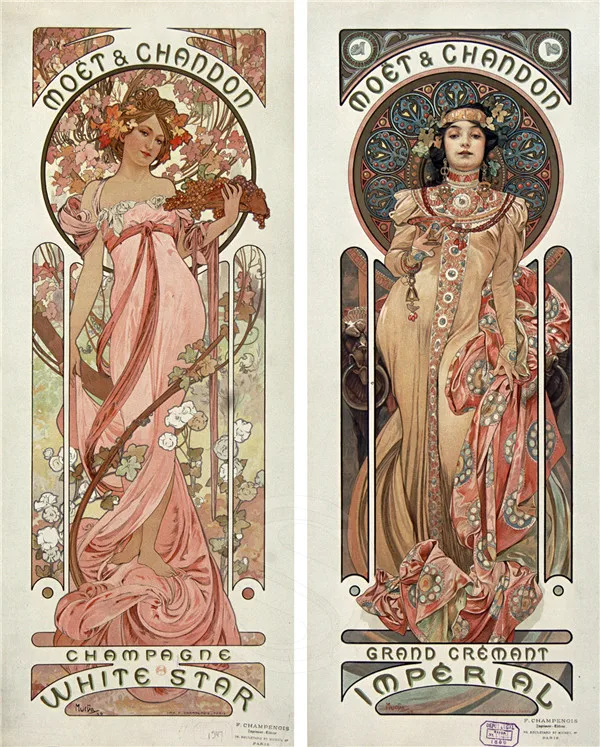 

alphonse mucha Poster Print Silk Fabric Print Poster Print Cloth Fabric Wall Poster Custom Satin Poster