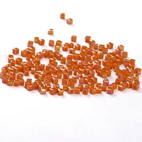 austria crystal cube beads orange brown ab 100pc 2mm square shape crystal beads bracelet necklace handmade c 1