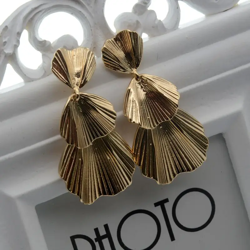 2019 винтажные Модные женские массивные ювелирные изделия золотого и серебряного