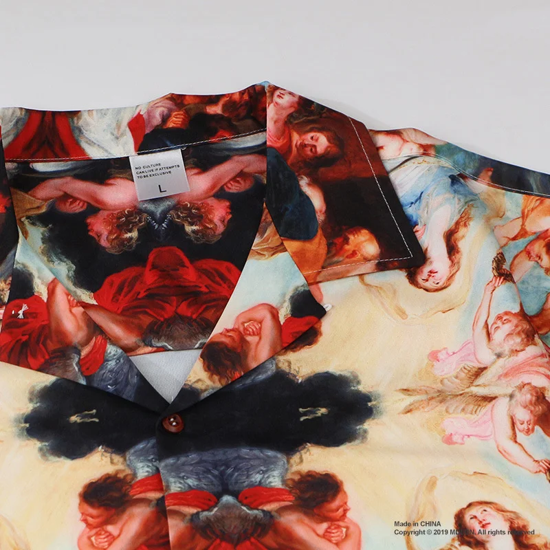 Гавайские рубашки Aloha мужские повседневные уличные футболки в стиле хип-хоп с