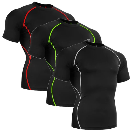 2018 компрессионная футболка для йоги одежда с коротким рукавом Женская Базовая