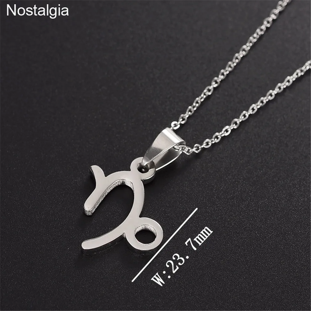 Ожерелье с подвеской в виде зодиака ouiya из нержавеющей стали для мужчин и