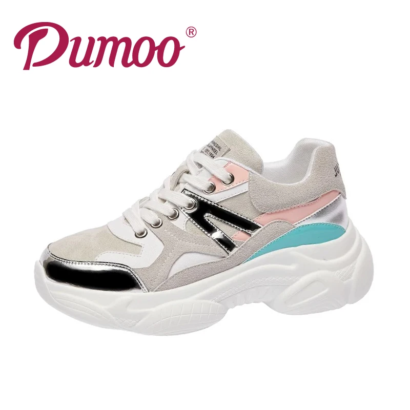 Dumoo/2019 г. весенние кроссовки женская модная повседневная обувь на платформе 4 см