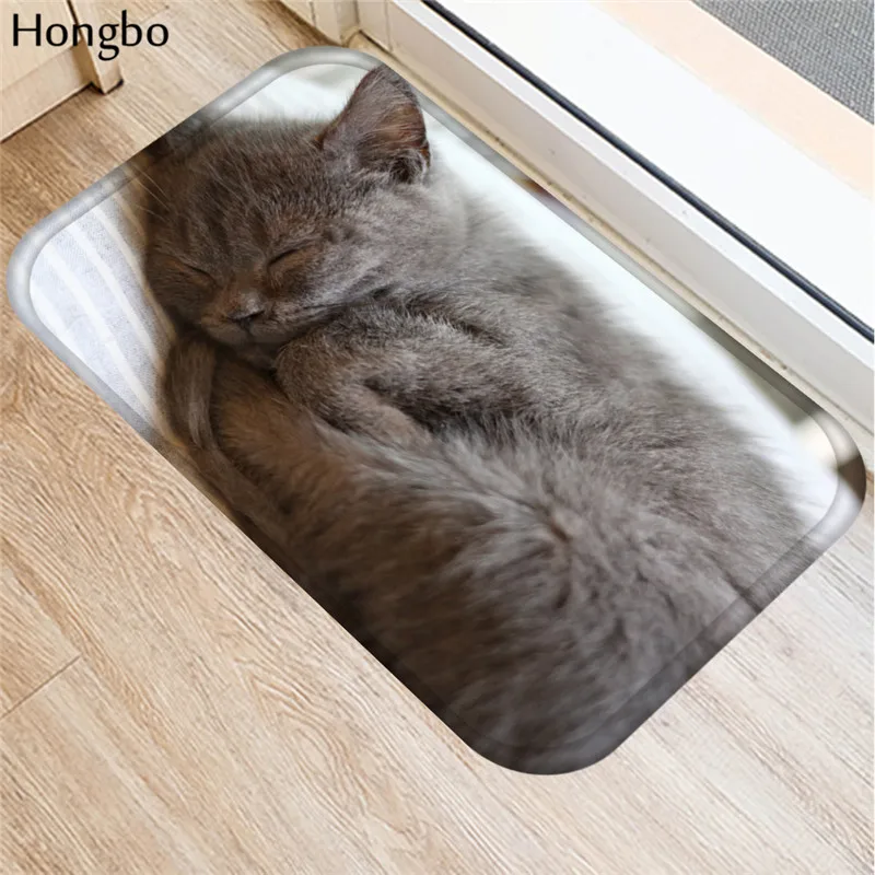 Hongbo Kawaii Добро пожаловать, коврики для ванной комнаты с изображением кота, кухонные коврики, коврики для гостиной, противоскользящие