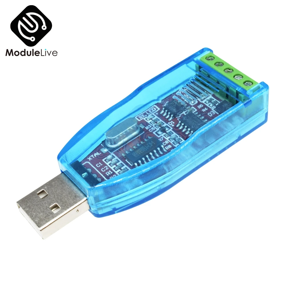 Промышленный USB в RS485 конвертер обновление защиты RS485 конвертер Совместимость V2.0 Стандартный RS-485 разъем адаптера