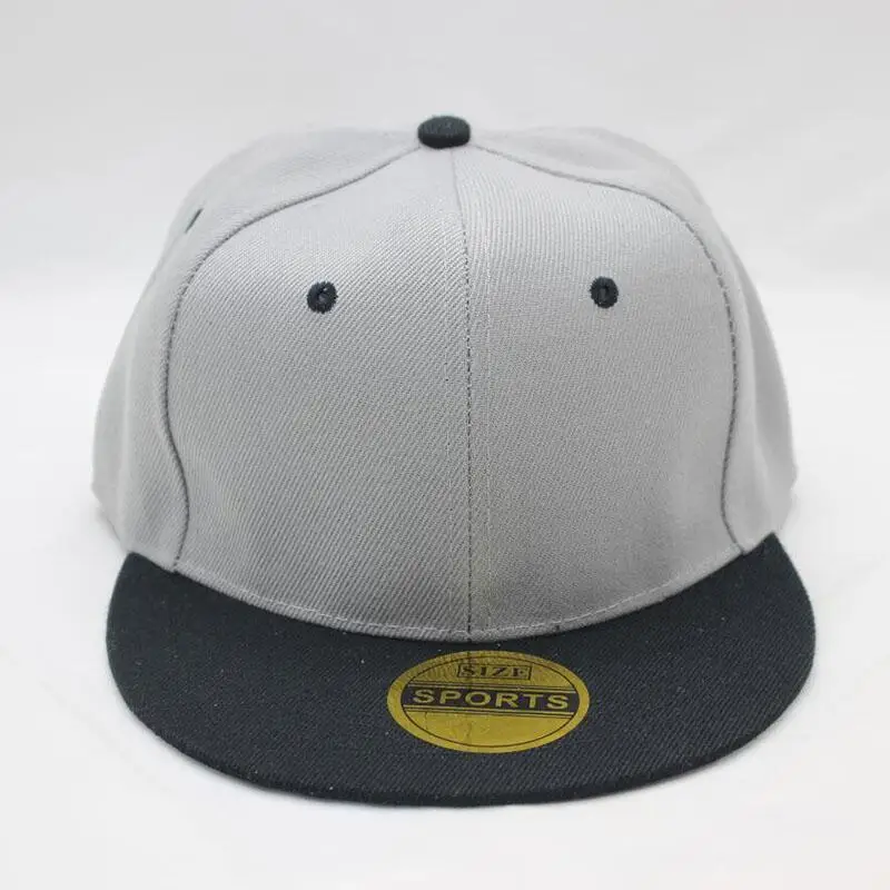 Full Close Hip Hop Cap Blank Whole Closure Women Men's leisure Flat Brim Bill Hip Hop Baseball Cap Snapback Hat