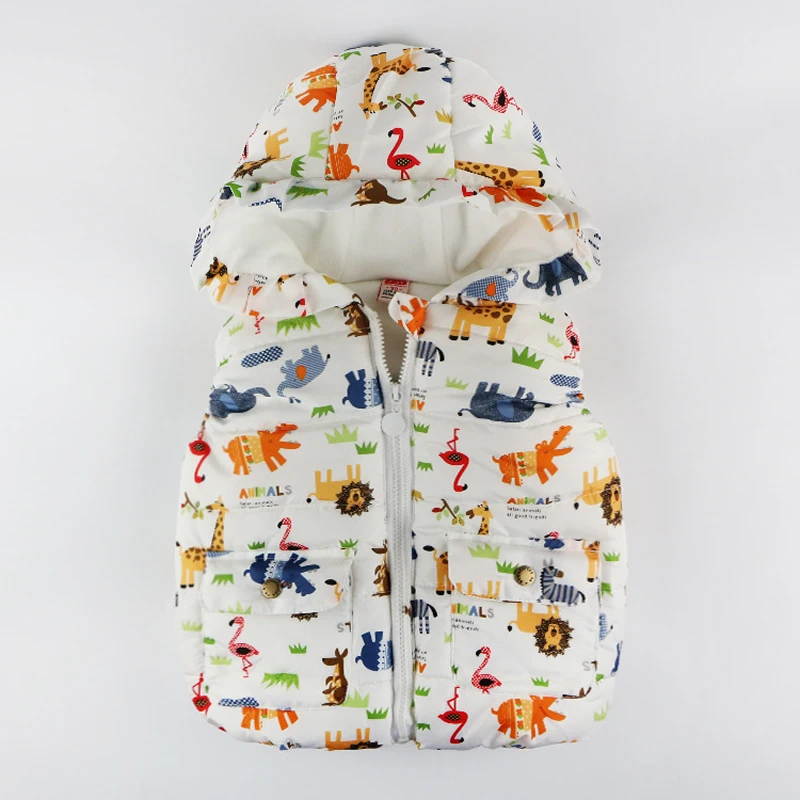 Детский жилет для маленьких девочек и мальчиков сезон осень зима теплая куртка