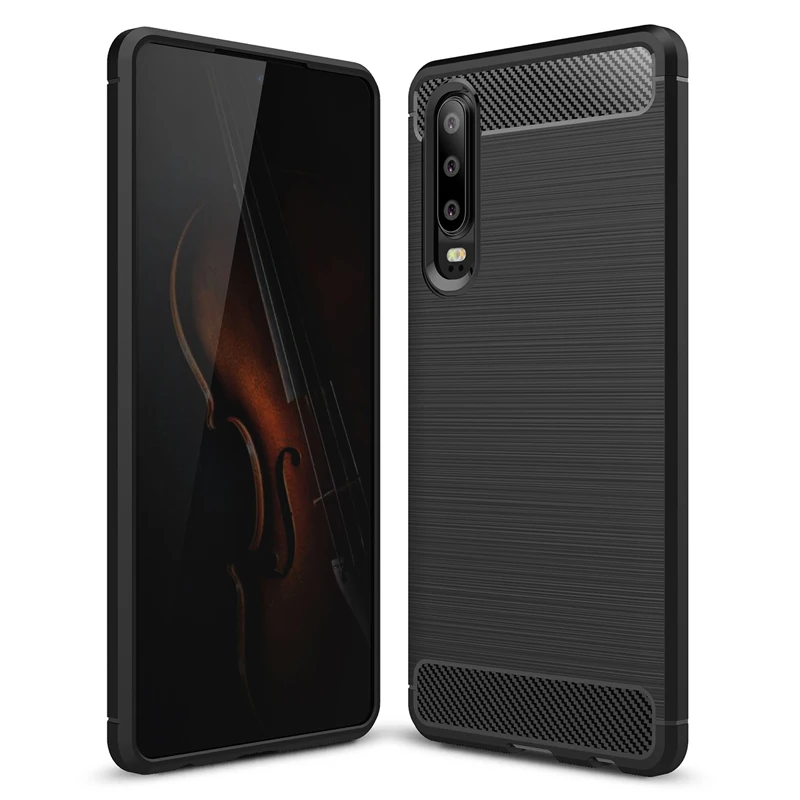 P30 Pro Защитный матовый чехол из углеродного волокна для Huawei P 30Pro силиконовый P30pro