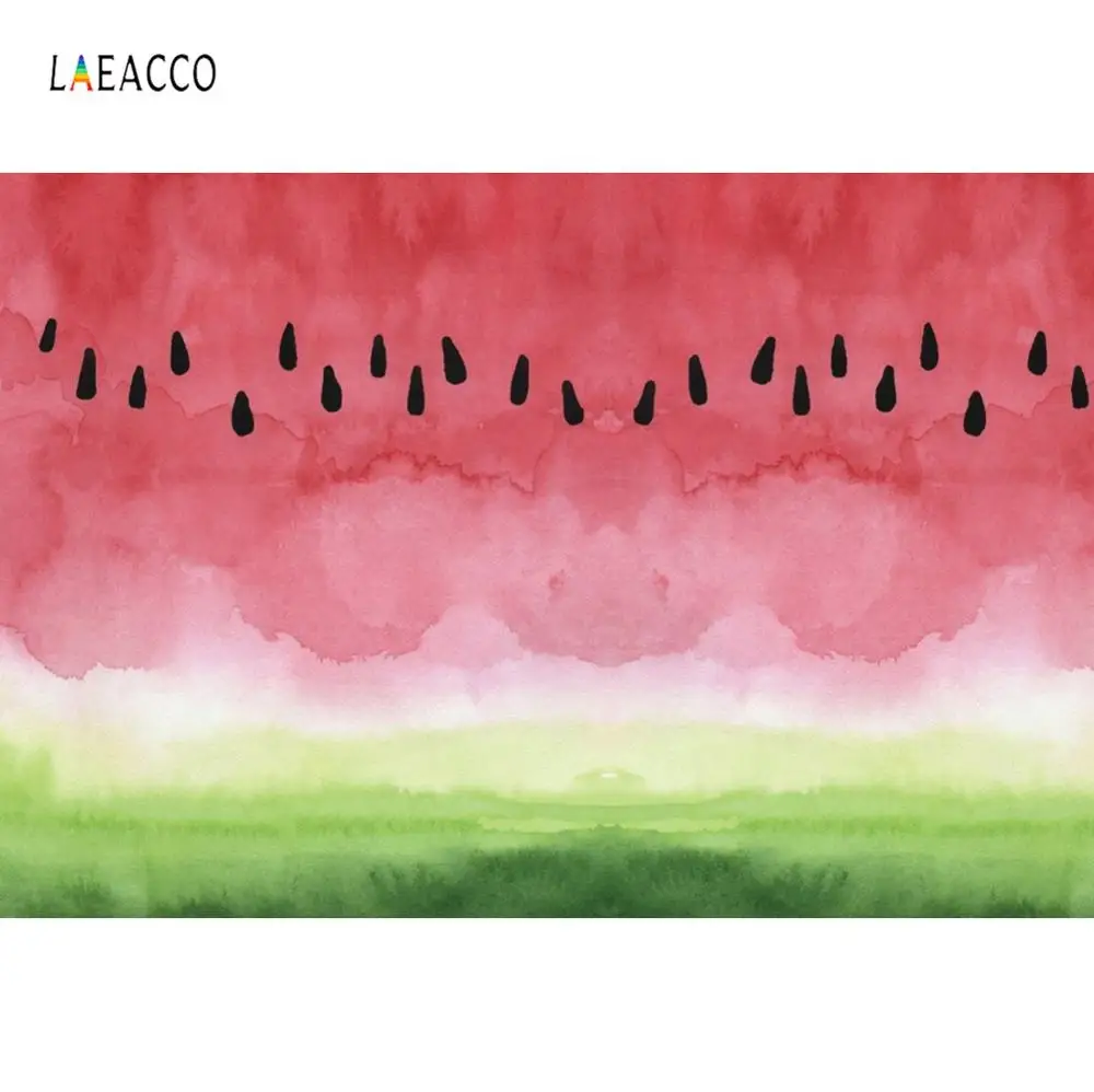 

Laeacco Vinyl Backdrops Pink Watermelon Oil Painting Pattern Party Baby Photographic Backgrounds Photocall Photo Studio