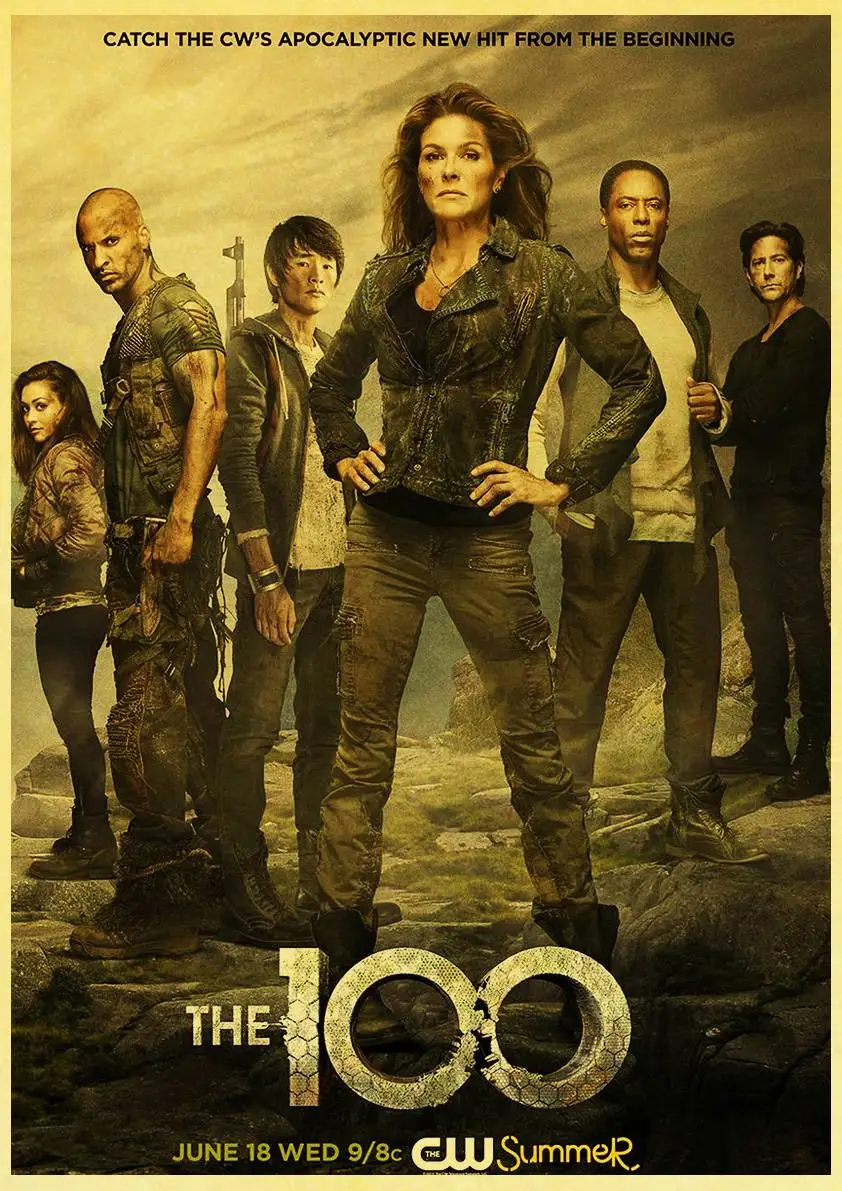 Винтажный постер ТВ серия Постер 100 Настенный декор искусство на стену картина