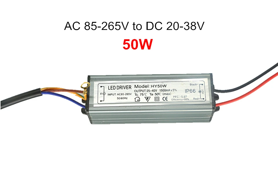 Светодиодный чип адаптер питания AC 85 265 в к DC 24 38 Светодиодные шарики