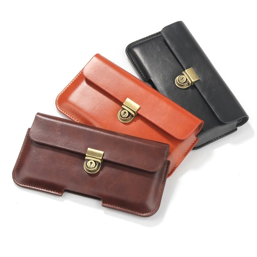 Для мужчин зажим для ремня чехол искусственная кожа случаи мобильного телефона