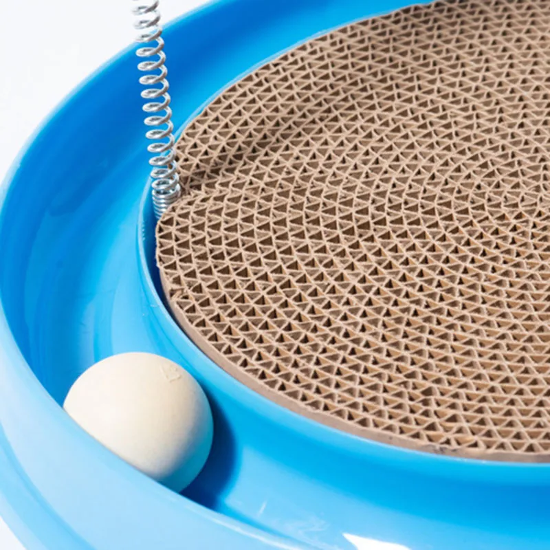 Горячая кошка котенок турбо Когтеточка доска игрушка с мячом мышь обучение