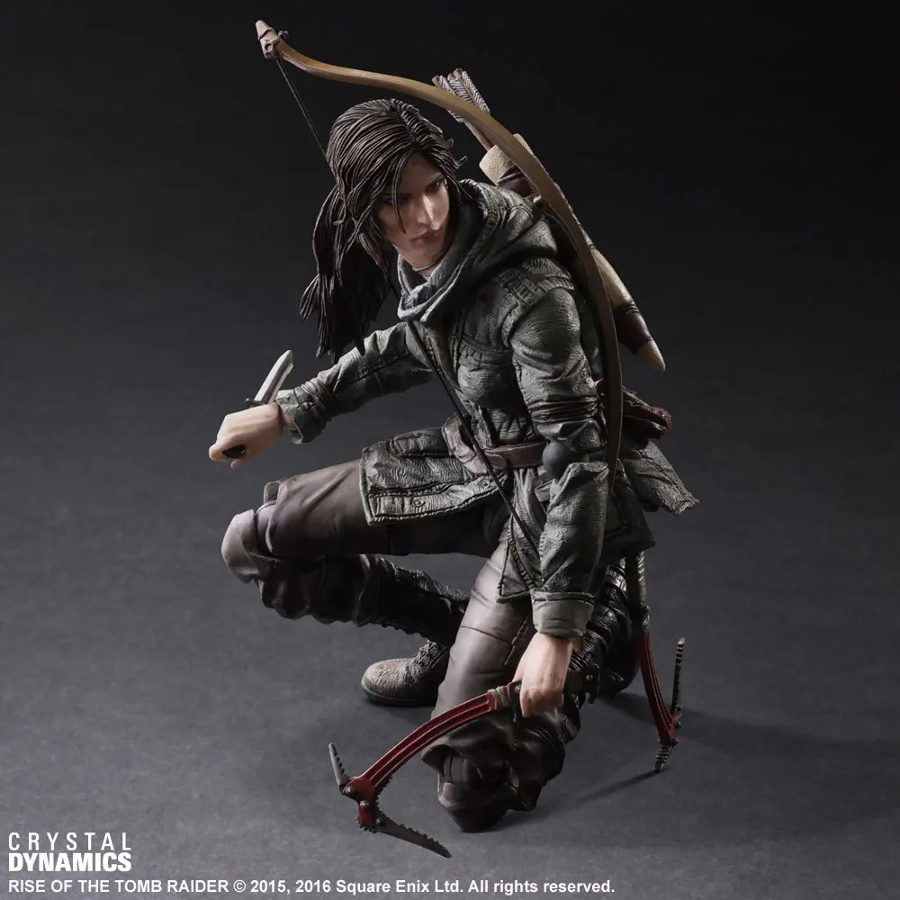 Экшн фигурка Tomb Raider Lara Croft Play Arts Kai Movie Rise of The PLAY ARTS Toys Game PA12|tomb raider action figure|play arts kaiaction