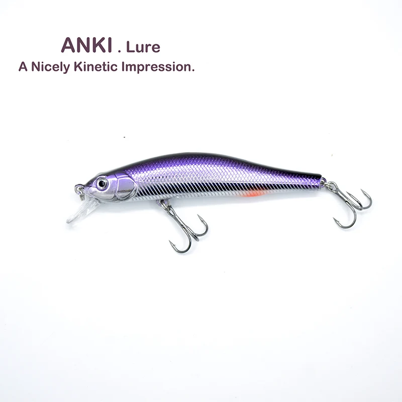 ANKI 90F 90 мм 11 г магнит весовая система длинная литая жесткая Рыбная приманка вобблер искусственная приманка PESCA плавающая гольян кривошипная приманка - Цвет: C