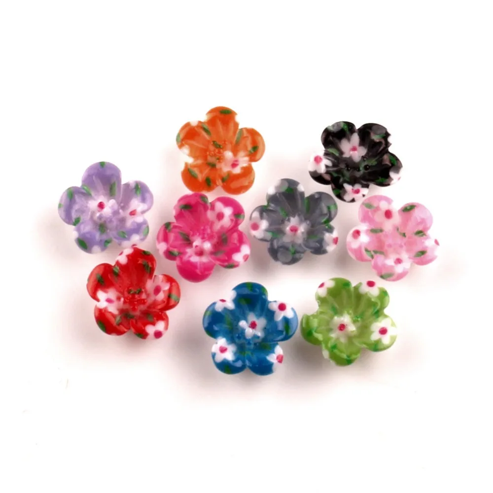 100 шт. разнообразные бусины из смолы для украшения|Украшение| |