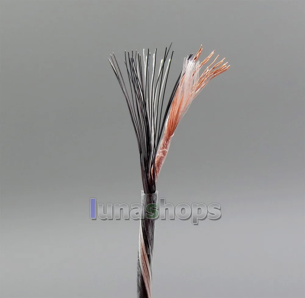 LN005953 100 м 8 ядер ПВХ экстремально мягкий серебристый+ OCC смешанный сигнал(не Tefl) наушники кабель провода 0,05 мм* 36