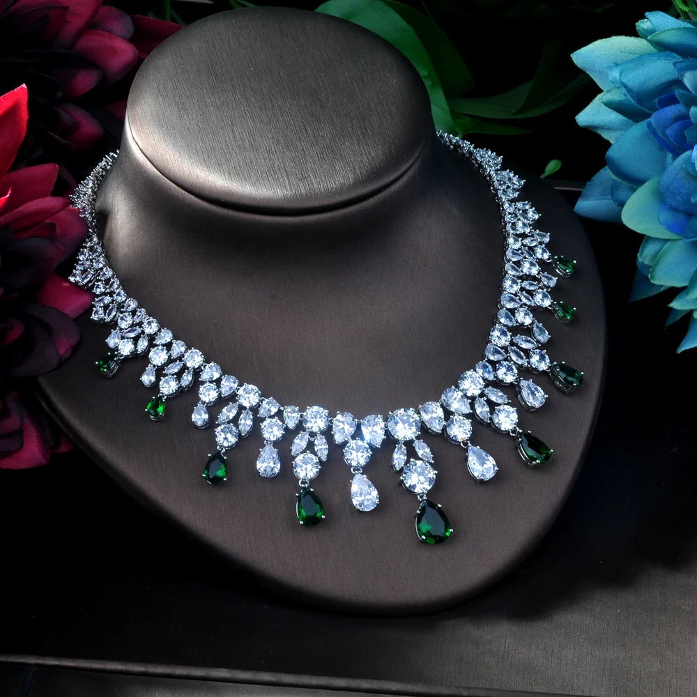 Новинка 2018 свадебные аксессуары для костюма серьги и ожерелье со стразами
