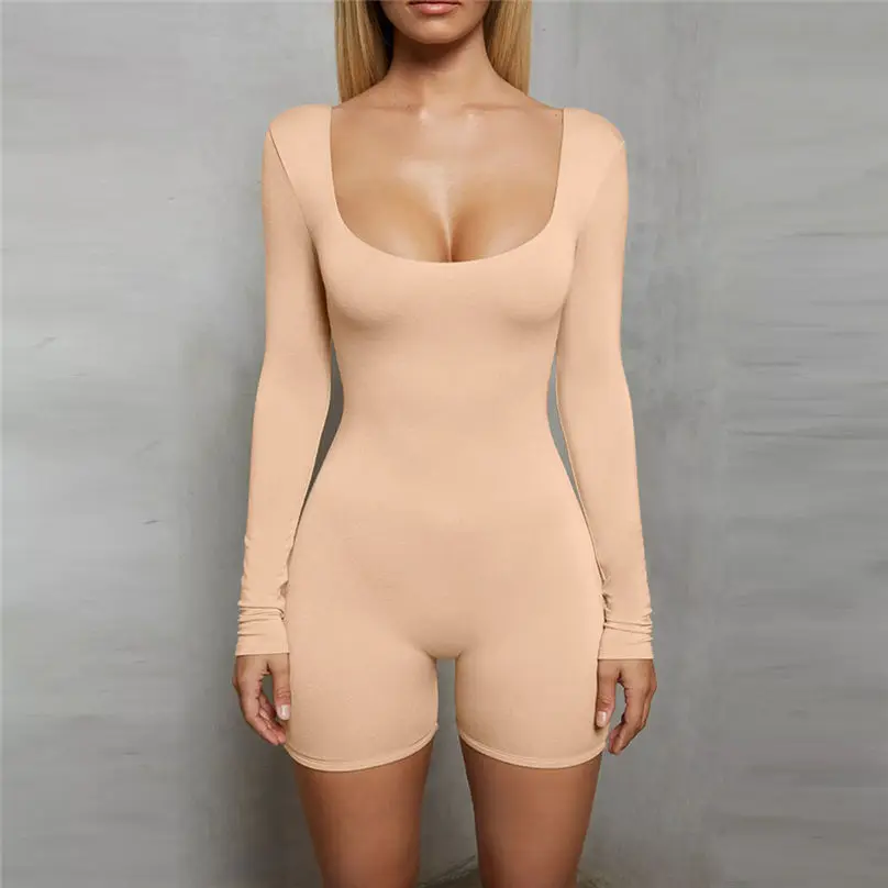 Модные женские костюмы пляжного типа с открытой спиной 2019 Облегающее длинными