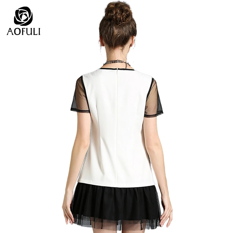 AOFULI 3XL 5XL расшитые блестками с узором в виде лебедя и черного цвета для маленьких девочек сарафан вечерние