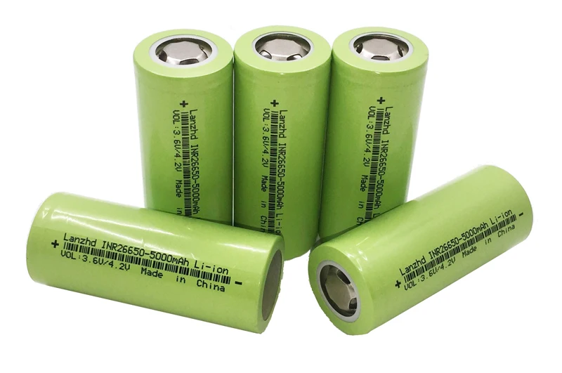 

2-20PCS New 26650 battery 50A lithium battery 3.7V 5000mA 26650 50A INR26650 batteries 26650 Suitable for flashlight