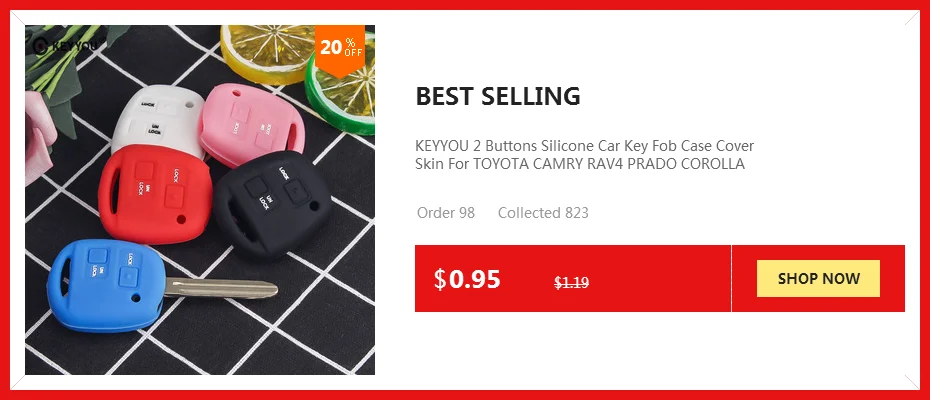 KEYYOU 2/3 кнопки чехол для дистанционного ключа от машины оболочка для Toyota Corolla Land Cruiser YARIS CAMRY RAV4 для Lexus RX300 ES300 LS400 GX460