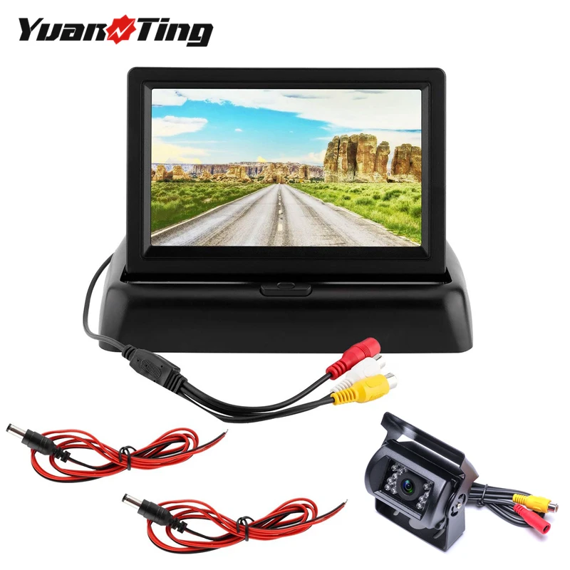 Камера заднего вида YuanTing водонепроницаемая инфракрасная камера с 18 светодиодный