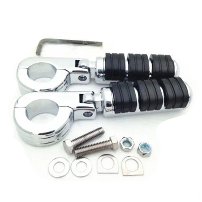 Зажимы для ног 1 1/2 дюйма 38 мм подножки Honda GL1800 GL1100 Shadow VT750C Yamaha Roadstar XV1700 Suzuki