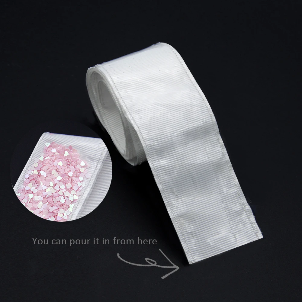 David accessories 38mm 5y/roll Fill in PVC Grosgrain Ribbon(Without Sequins) For DIY HairBow Party Decoration Supplies,5Yc6922
