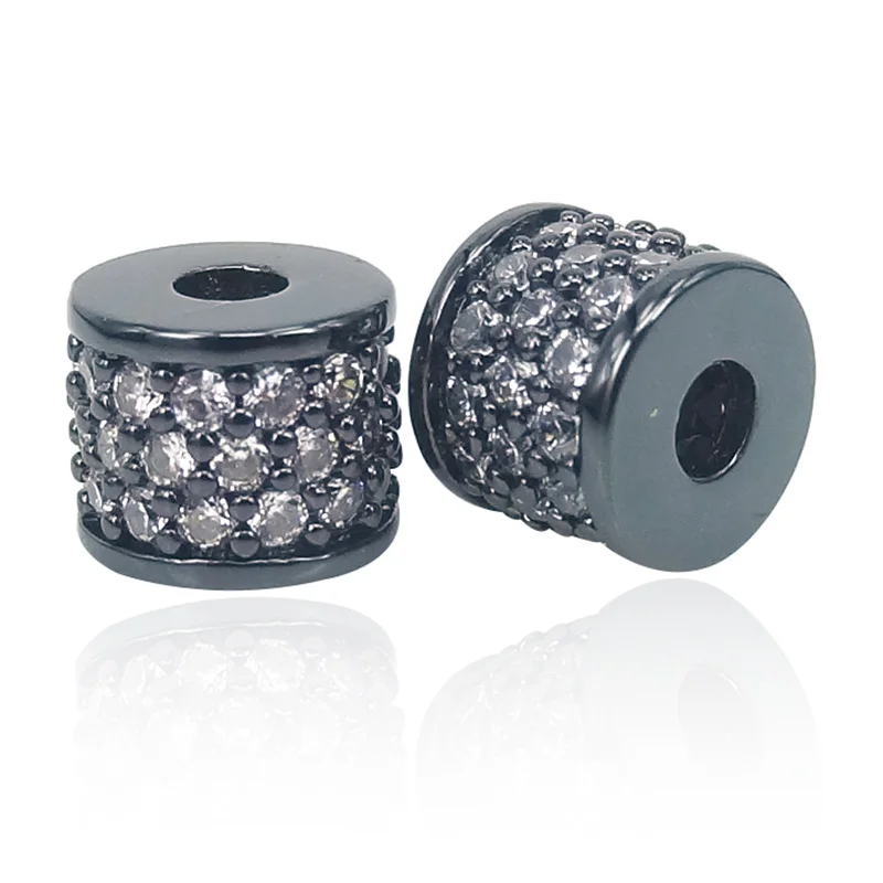 Новинка 2020 г. белые бусины из фианита с микрозакрепкой для коллекции самодельных