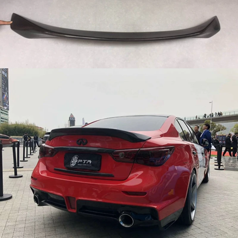 Задний спойлер багажника хвост крыло для Infiniti Q50 спойлер из углеволокна