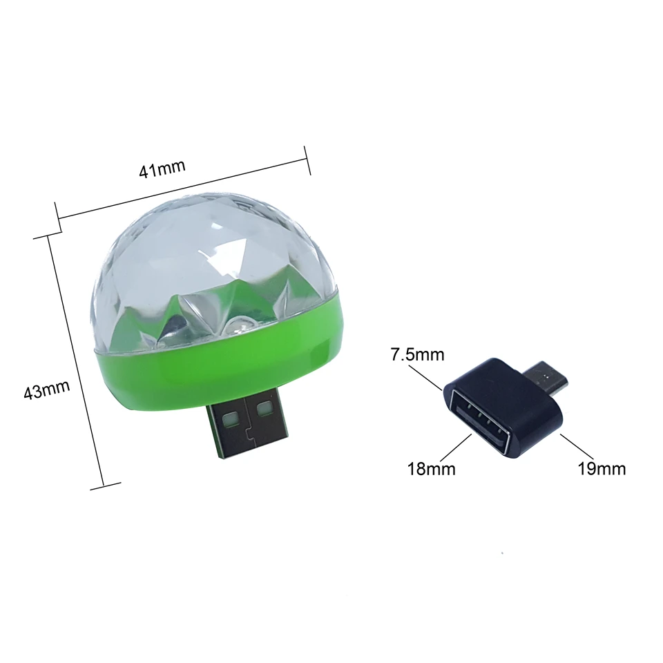 LINYEE мини USB диско светильник 5 В светодиодный сценический 2 режима Micro домашние