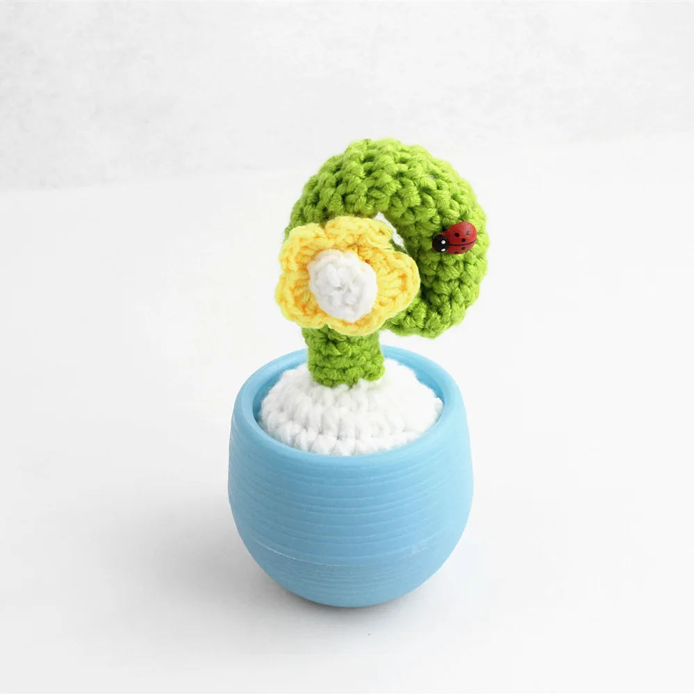 Реквизит для студийной фотосессии вязаные растения креативные кактусы в горшке