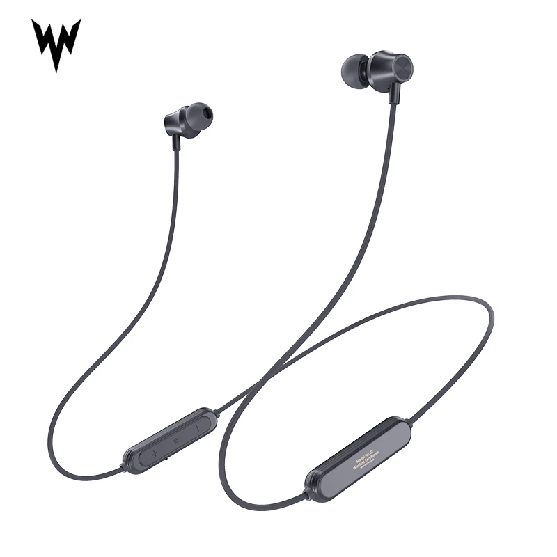 Rock Grey Whizzer J2 ожерелье Bluetooth наушники беспроводные наушники с микрофоном и встроенным управлением Молодежная версия ожерелье Bluetooth гарнитуры - Цвет: Rock Grey