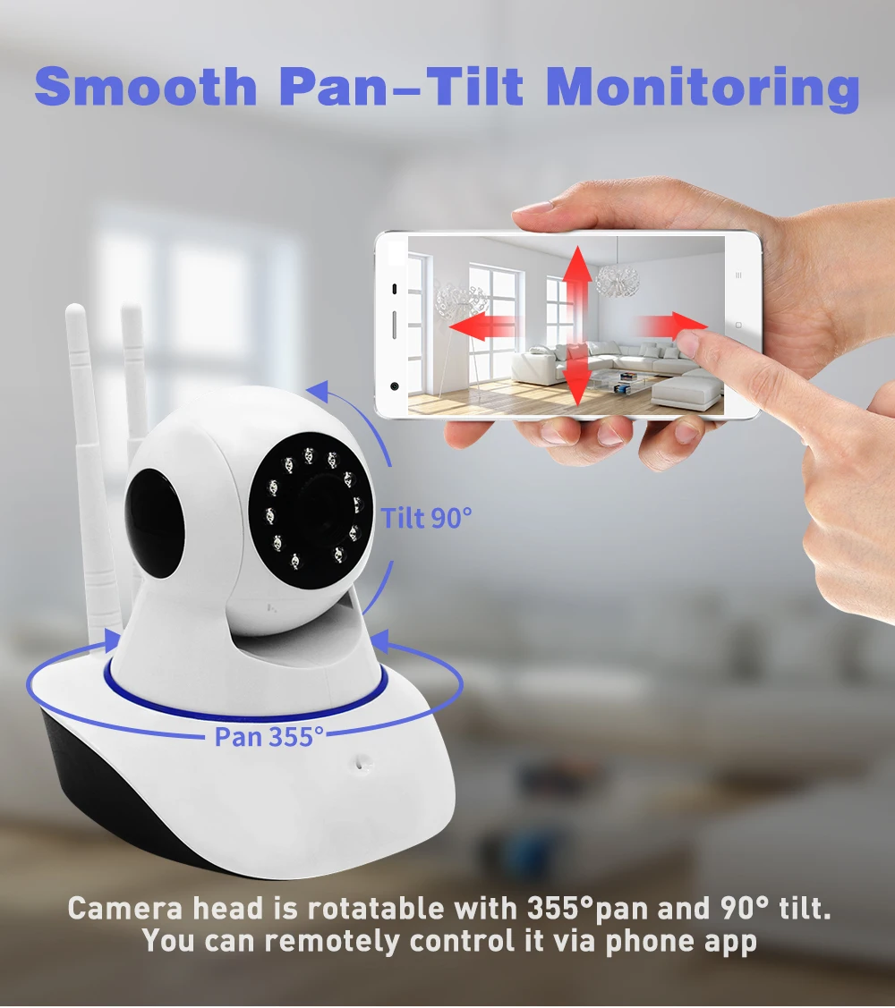 1.3MP Беспроводная ip камера 960P HD WiFi Networ безопасность ночное видение аудио видео