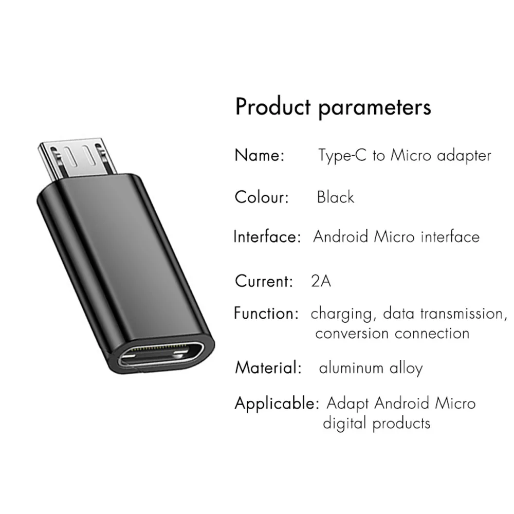 Адаптер Type C Male Micro USB Female OTG для Xiaomi Redmi Note 6 pro 5 5X 5A 4X Samsung Galaxy S7 Plus конвертер
