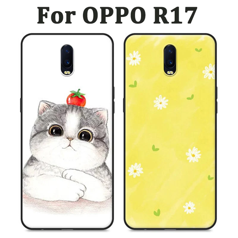 

For OPPO R17 Case cover cute cartoon soft phone Case For OPPOR17 Protection Shell cover For OPPOR17 shell For OPPO R17 fundas