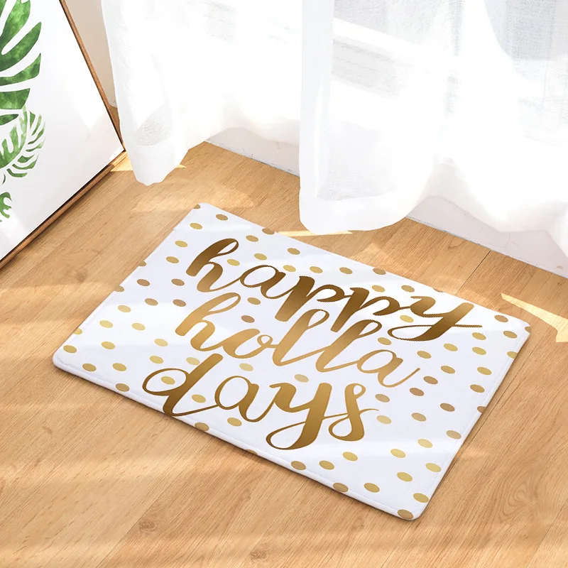 Beautiful Christmas Tree Printed Non-slip Bath Mat Absorbent Home Decor Doormat 40x60cm/50x80cm | Дом и сад