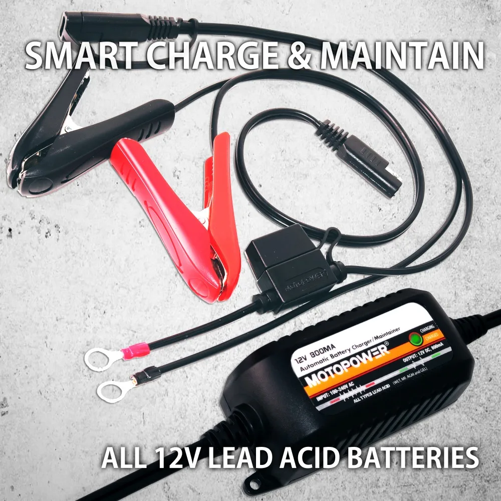 Полностью автоматическое автомобильное зарядное устройство для аккумулятора MOTO