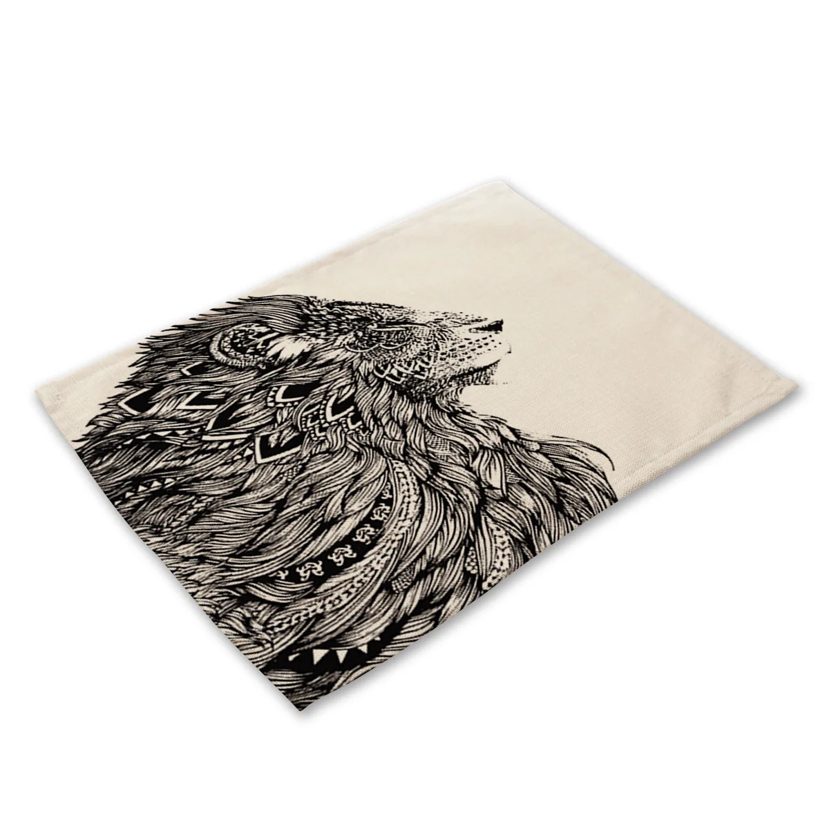 Eagle print 13 Коврик с принтом животных Коала тигр кошка подставки для напитков набор столовых приборов для обеденного стола чаша слон кухня чай вечерние украшения - Цвет: Eagle print 13