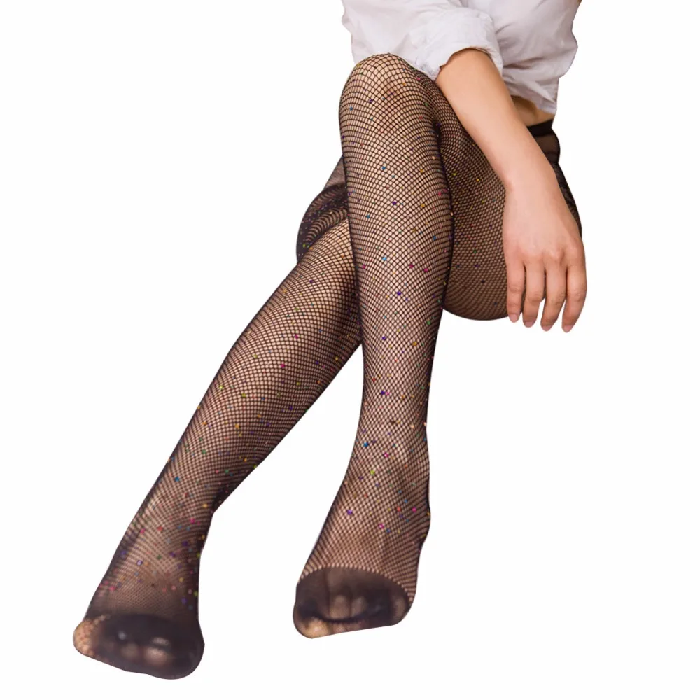 Пикантные женские колготки NORMOV классические маленькие алмазные чулки тонкие