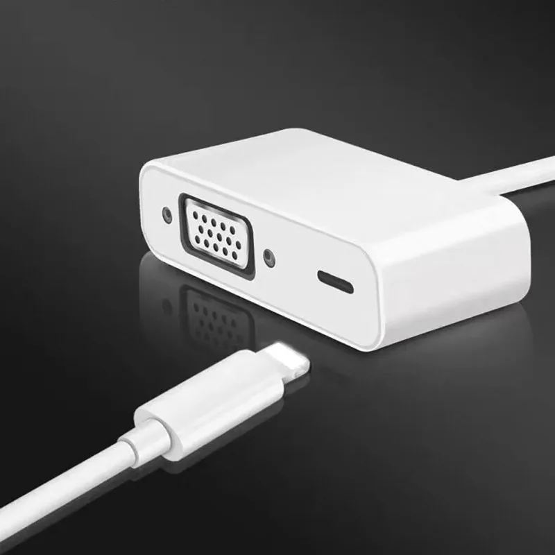 Переходник из алюминиевого сплава для iPhone на Hdmi Vga Jack| |