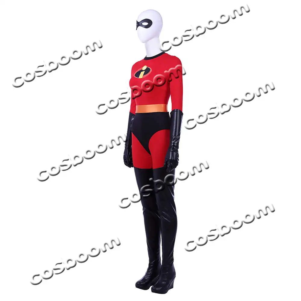 COSBOOM Incredibles 2 Elastigirl новый костюм косплей для взрослых женщин Хэллоуин Карнавал