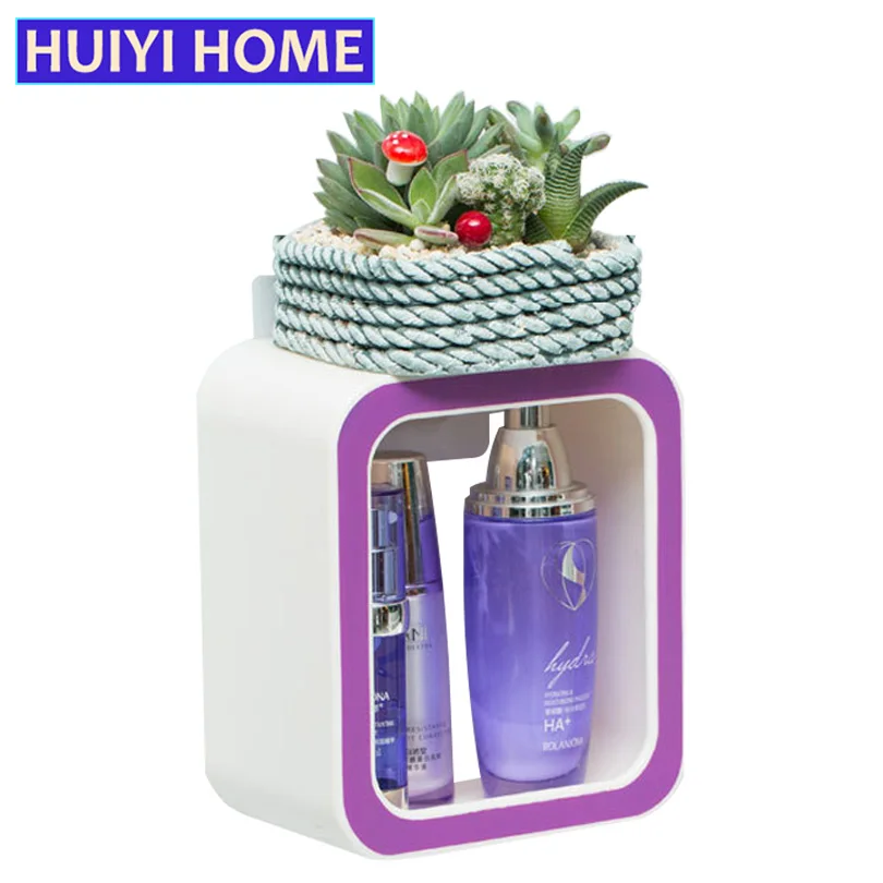 Полка Для Хранения Туалетных принадлежностей инновационная форма Цифр Часы