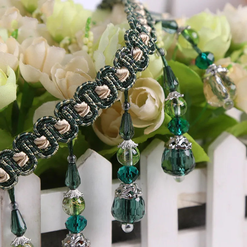 Роскошные 12 м/лот Красочные акриловые бусины кружевные аксессуары для занавесок