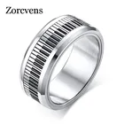 Поворотное кольцо для ключей с пианино zorcins для мужчин, браслет из нержавеющей стали, стильный Спиннер, музыкальный любовник, музыкальный подарок, ювелирные изделия