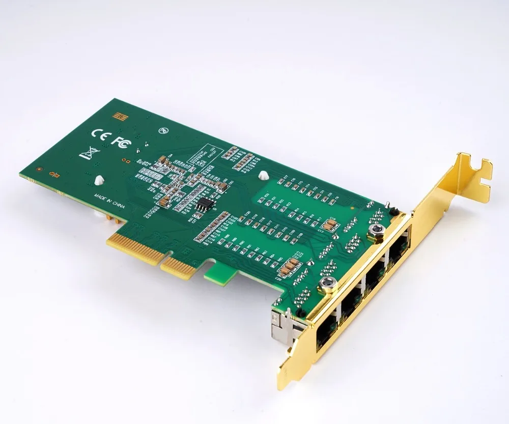 Сетевая карта ORICO с 4 портами, гигабитный Ethernet, PCI-Express, сетевая карта, 1000 м, PCIE RJ45, INTEL I350, чип, сетевой адаптер для ПК, настольный компьютер