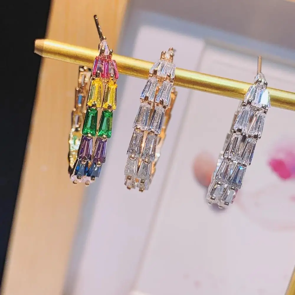 Роскошные необычные геометрические круглые Модные женские серьги HIBRIDE с